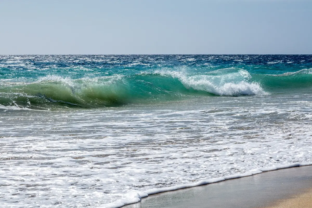 Atlantic waves breaking on the shore