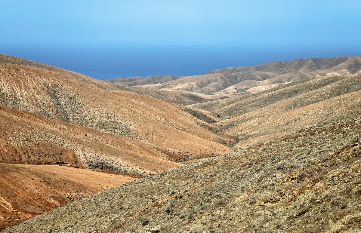 Un valle en el interior de Fuerteventura