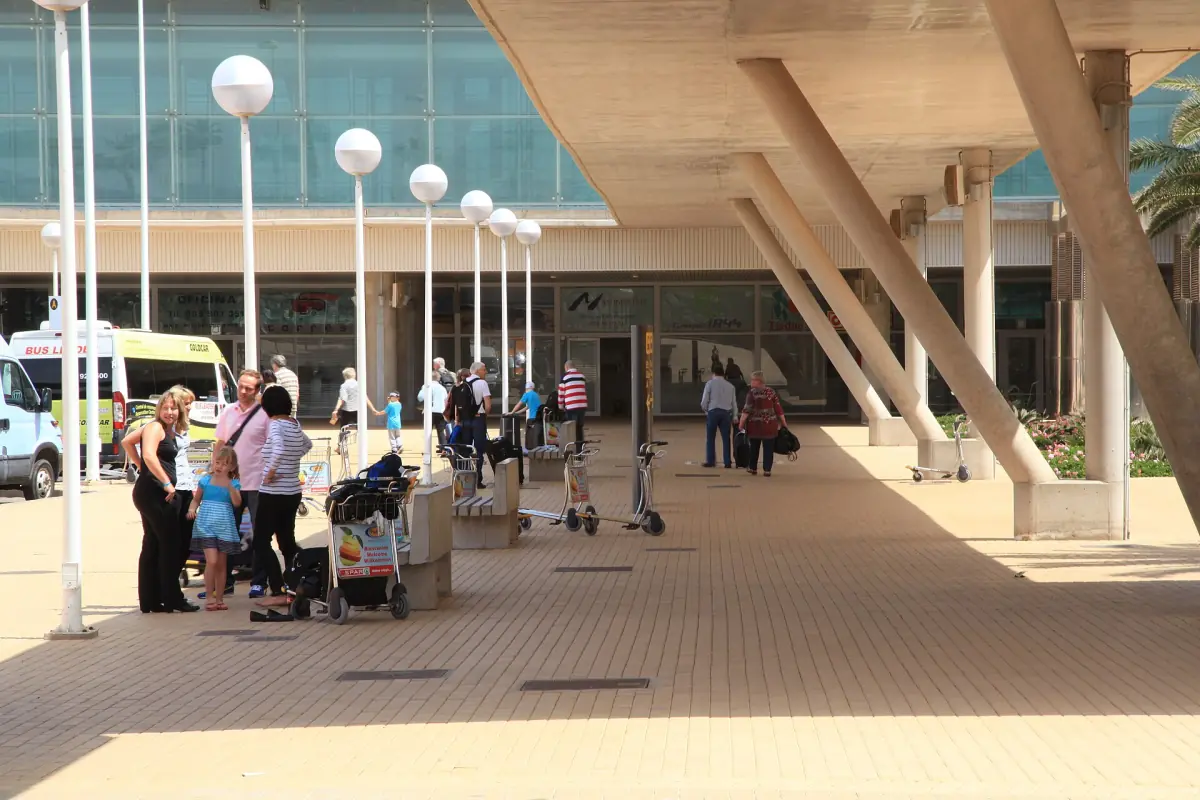 The entrance of Fuerteventura Airport