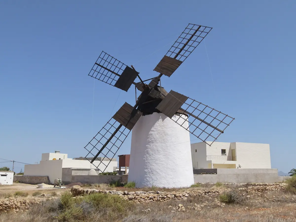 A traditional windmill on Fuerteventura